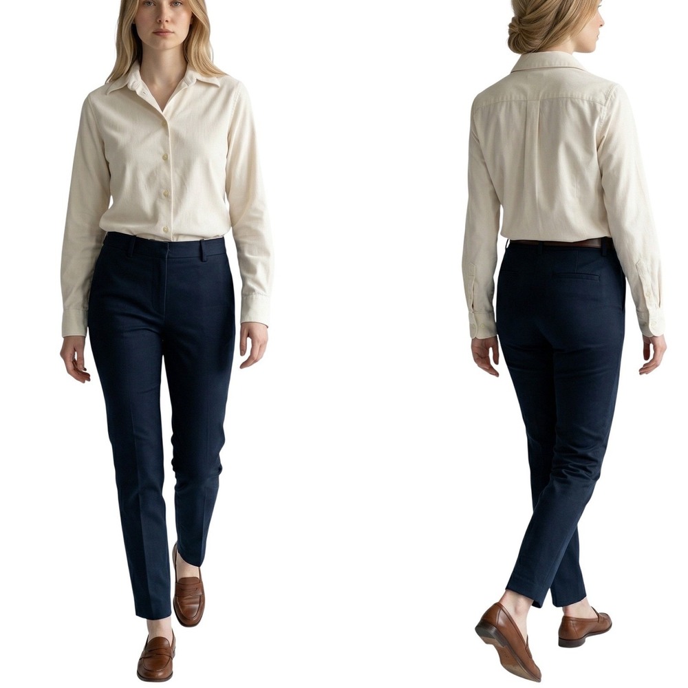 Loro Piana Button Down Shirt Women 44 Ivory‎ Textured Cotton Luxury Blouse Italy